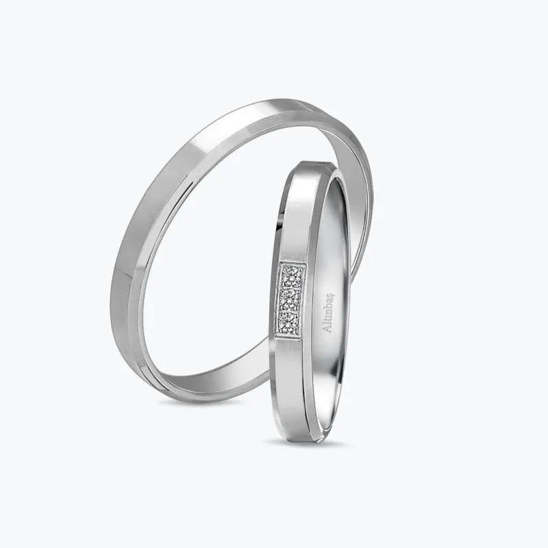 0.03 Carat Diamond Wedding Rings