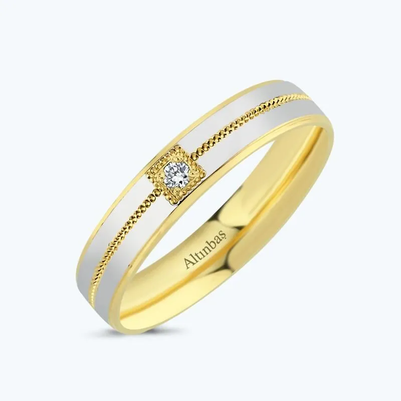 0.02 Carat Diamond Wedding Rings