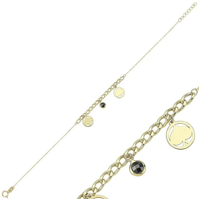 Goldstore Altin Pirlanta Tektas Yuzuk Isimli Kolye Kupe Bileklik