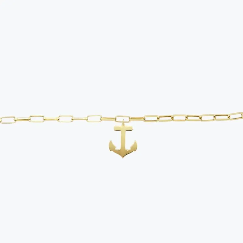 Marin Anchor Gold Bracelet