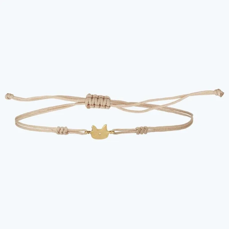 Cat Cord Gold Bracelet