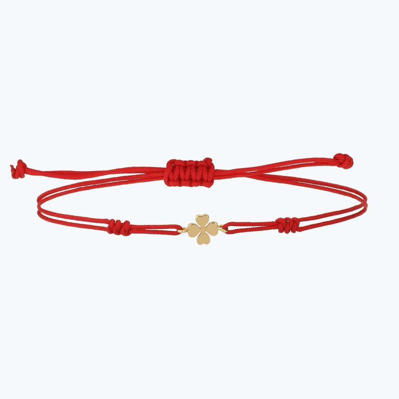 Clover Cord Gold Bracelet