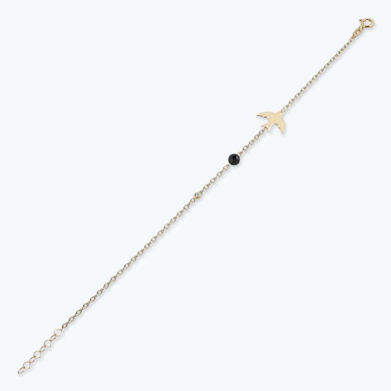 0.02 Carat Swallow Diamond Bracelet