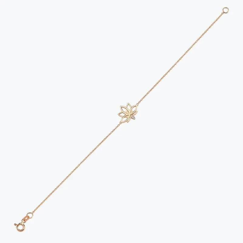 Lotus Diamond Bracelet