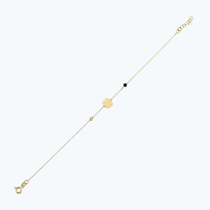 0.02 Carat Spinel Stone Diamond Bracelet