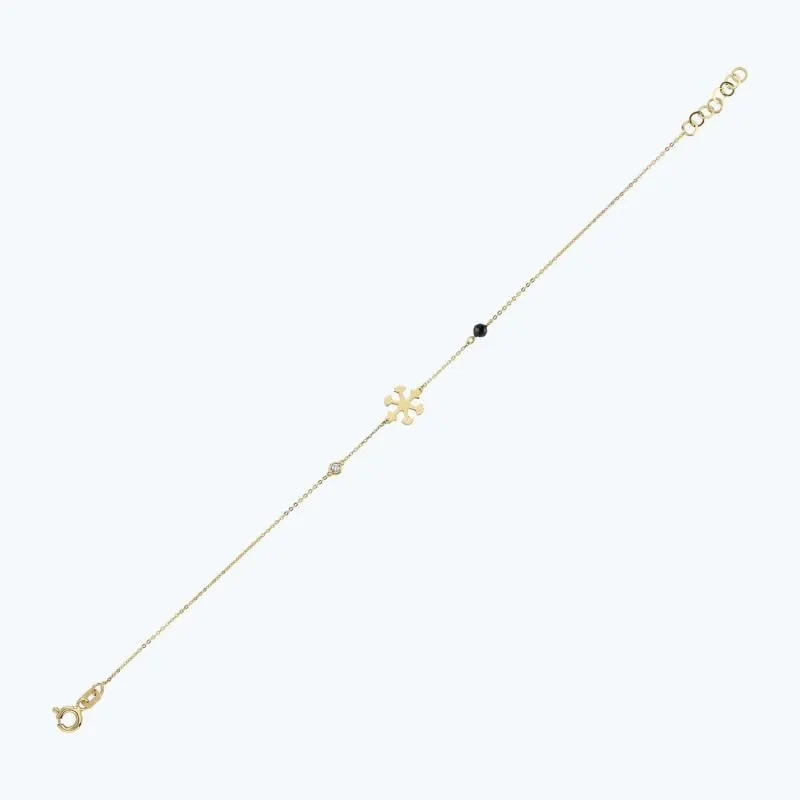 0.02 Carat Snowflake Diamond Bracelet
