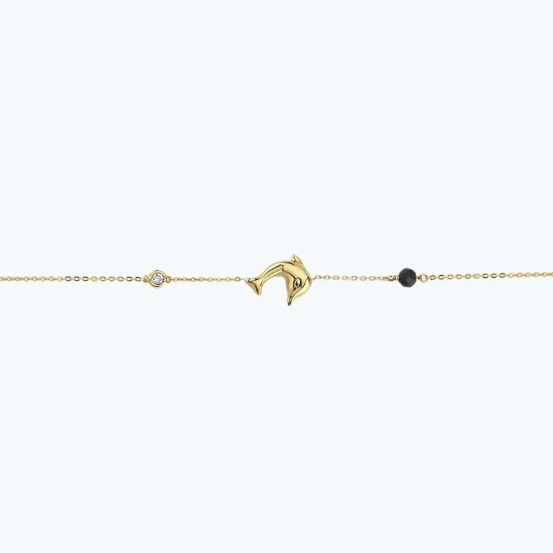 0.02 Carat Dolphin Diamond Bracelet