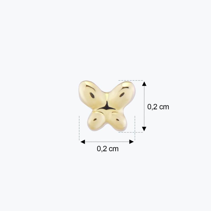 Butterfly Gold Nose Stud