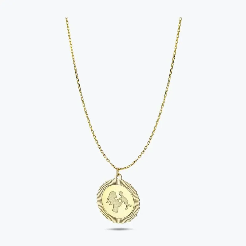 Altinbas Life Mother and Child Gold Necklace