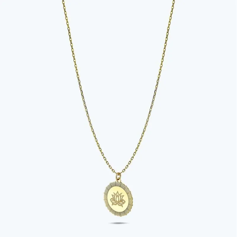 Altinbas Life Lotus Gold Necklace