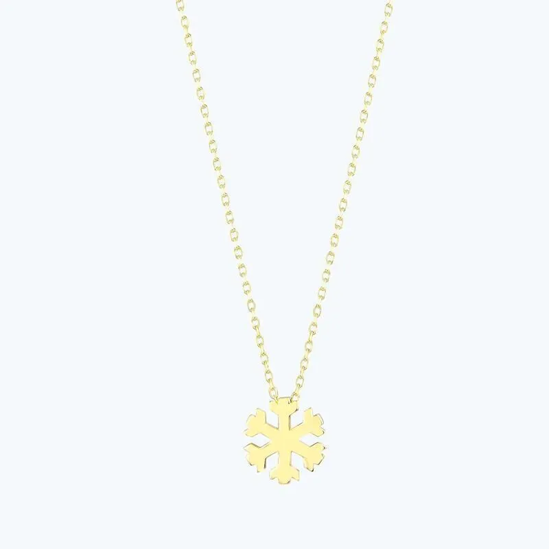 Snowflake Gold  Necklace