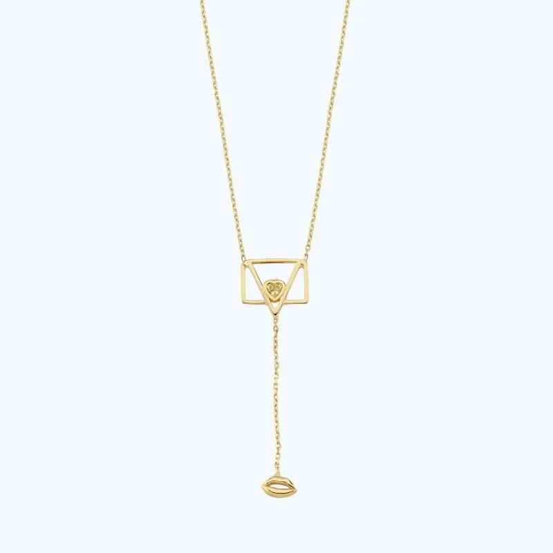 Besties Letter Gold Necklace