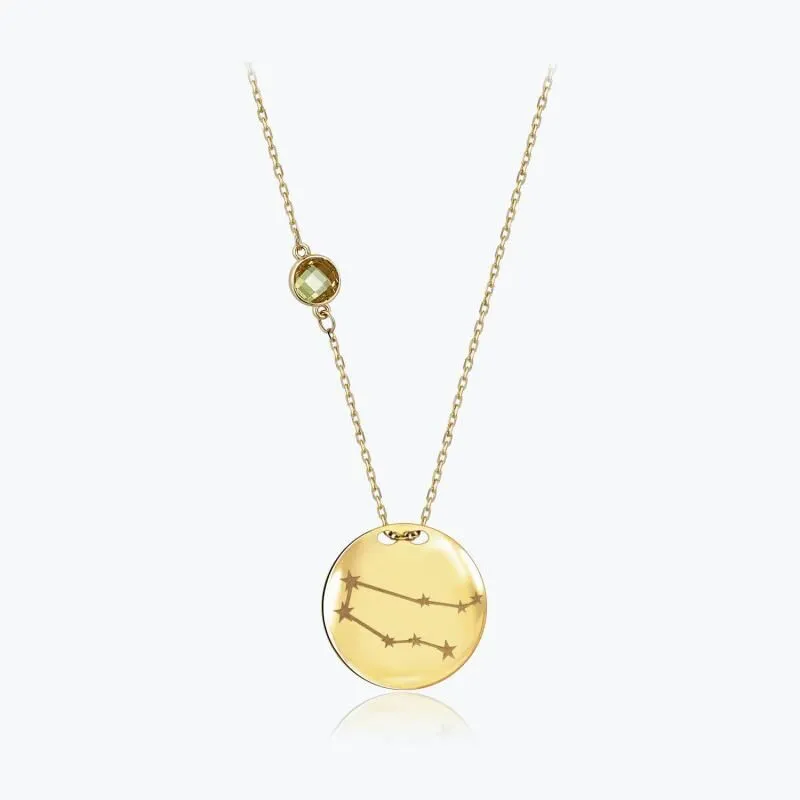 Zodiac Sign Gold Necklace Gemini