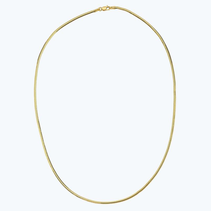 Herringbone Gold Chain Necklace