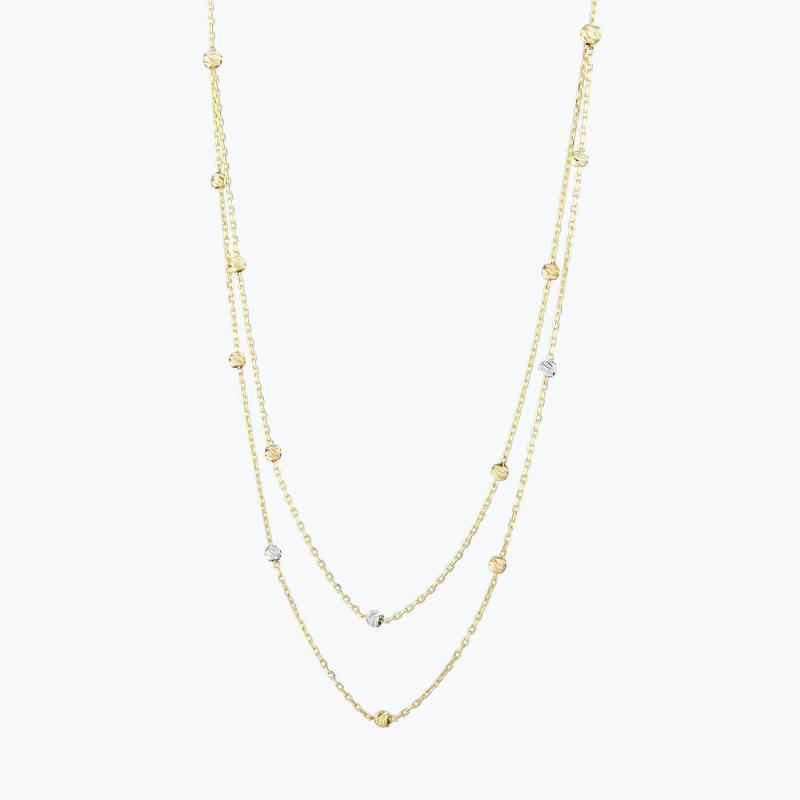 Double Chain Gold Necklace
