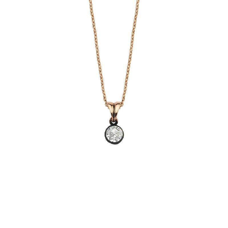 0.19 Carat Solitaire Diamond Necklace