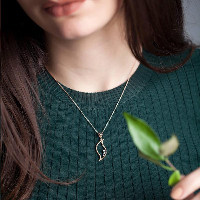 Rose Cut Diamond Necklace