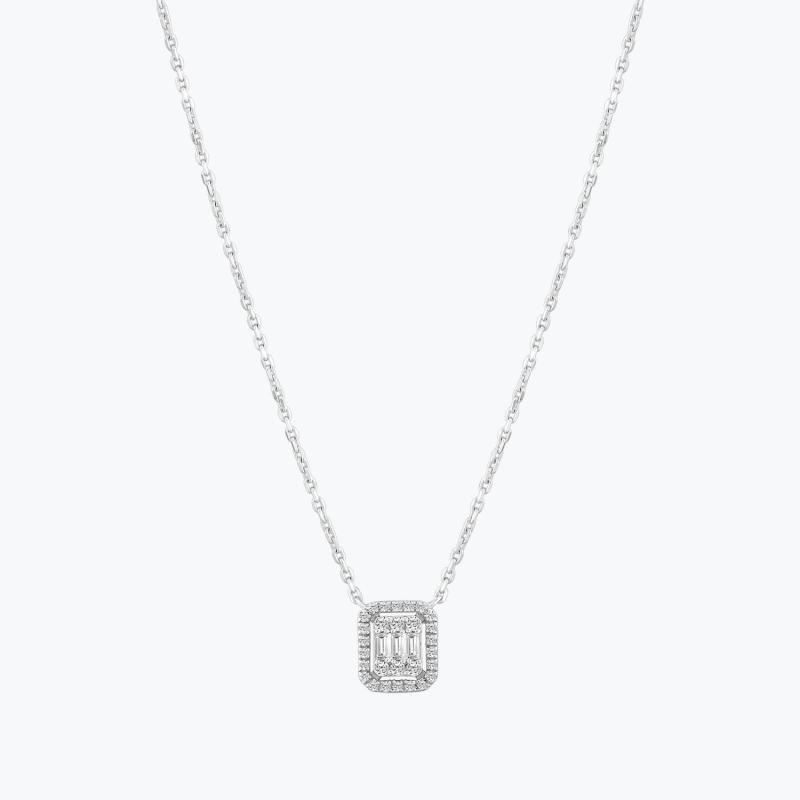 Baguette Diamond Necklace