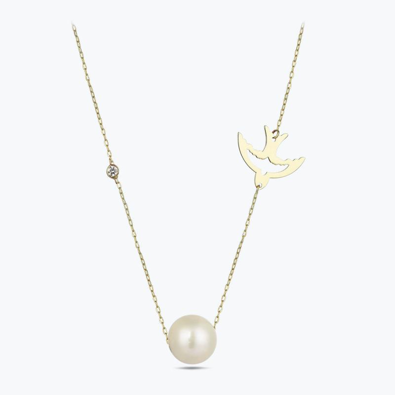 Swallow Perle Diamond Necklace