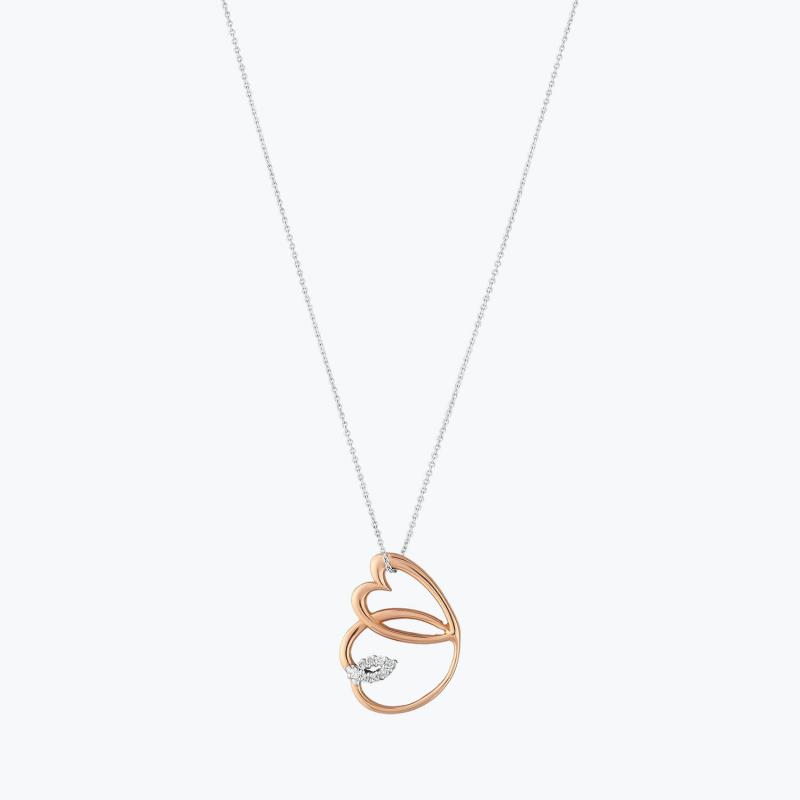 0.04 Carat Diamond Necklace- Mariposa