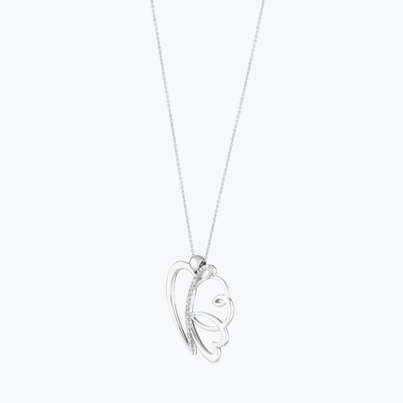 0.08 Carat Diamond Necklace- Mariposa