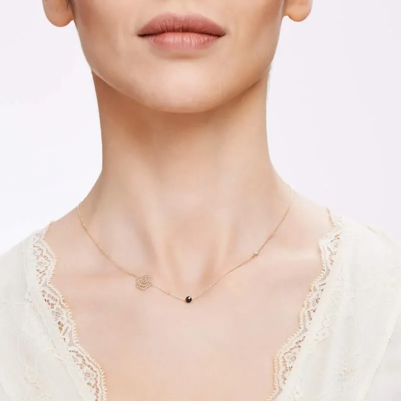 Rose Diamond Necklace