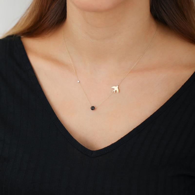 Swallow Gold Necklace