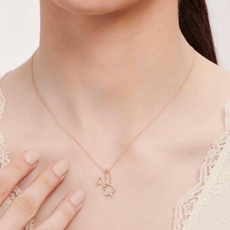 Rabbit Diamond Necklace