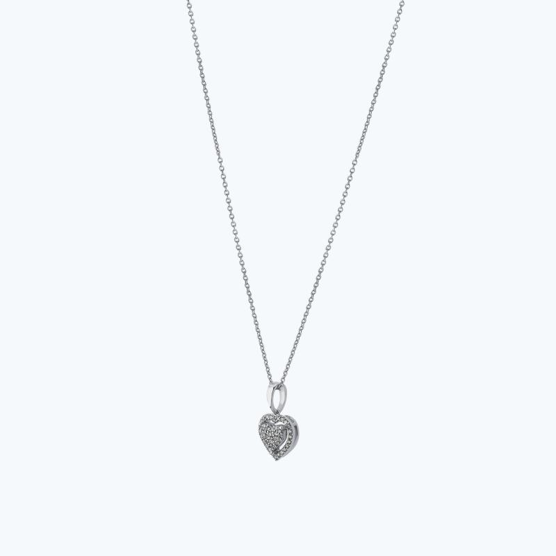 0.16 Carat Heart Diamond Necklace
