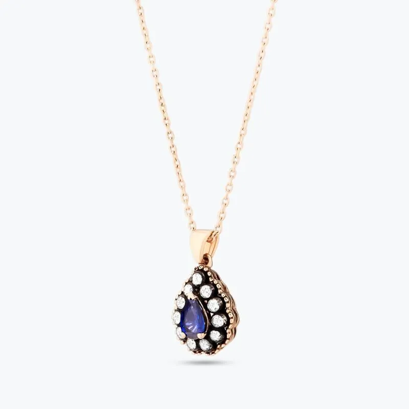 0.23 Carat Sapphire Necklace