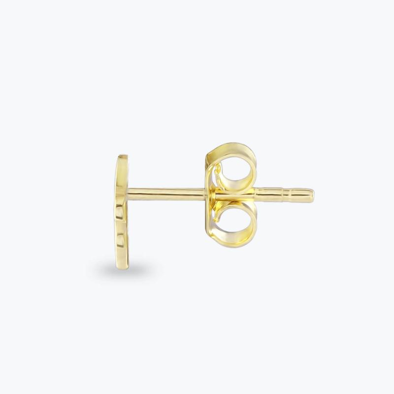 Zodiac Sign Gold Earrings Leo