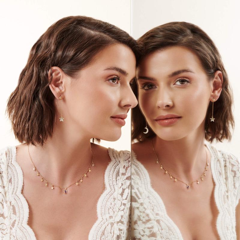 Reflection Gold Earrings