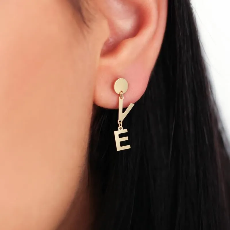 Love Gold Earring
