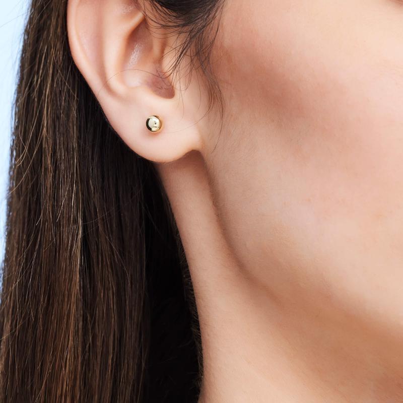 Gold Pin Earrings
