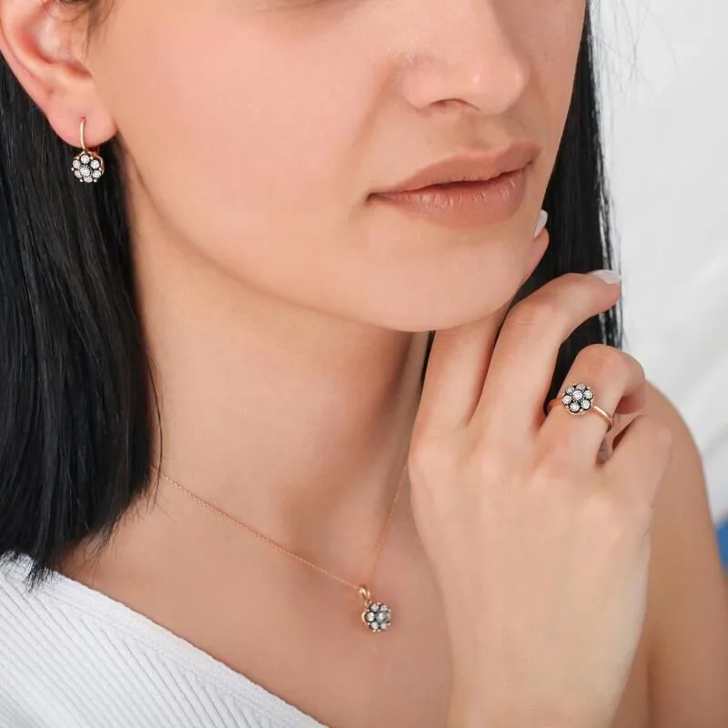 0.08 Carat Diamond Earrings