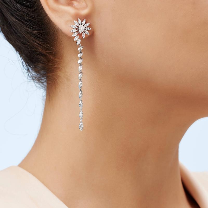 1.71 Carat Diamond Earrings