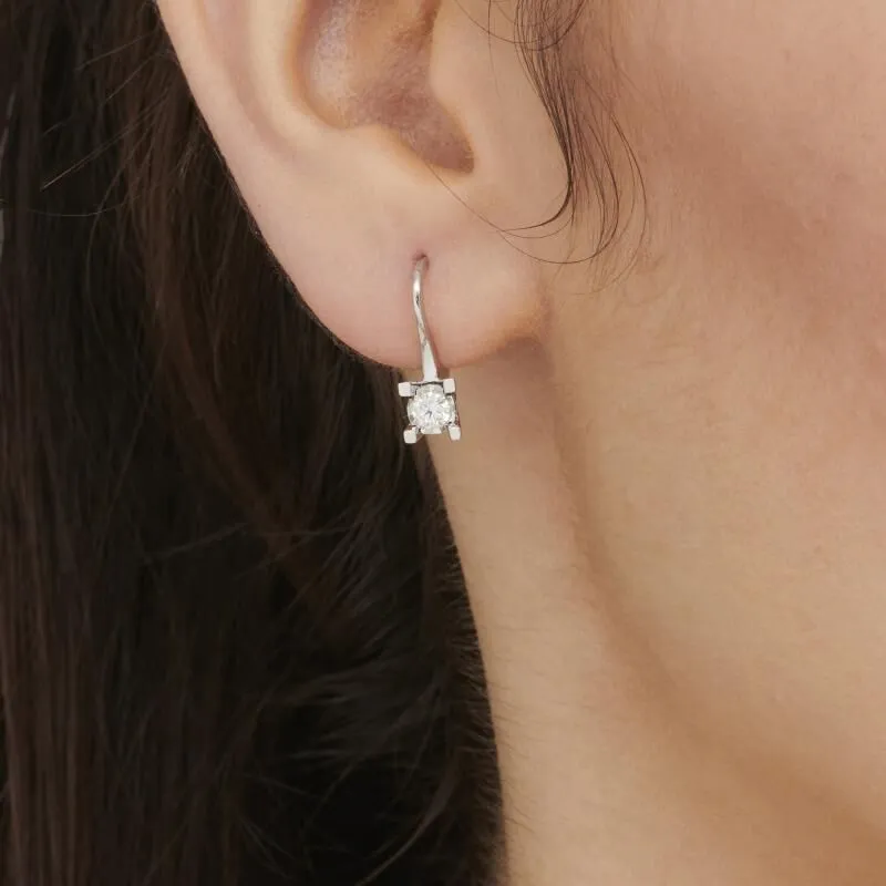 0.29 Carat Solitaire Diamond Earring