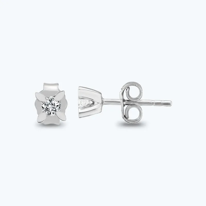 0.29 Carat Solitaire Diamond Earring