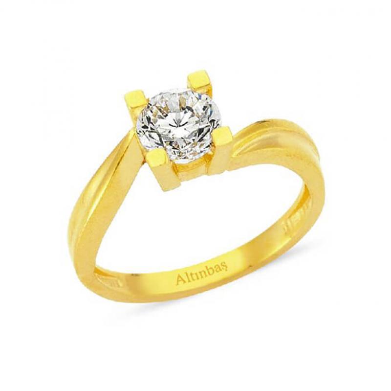 22 Carat Solitaire Gold Ring