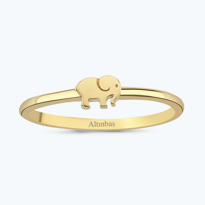 Elephant Gold Ring