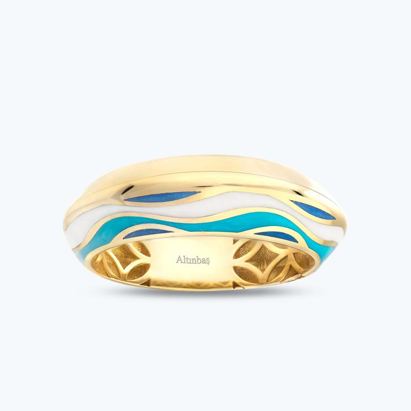 Moire Gold Ring