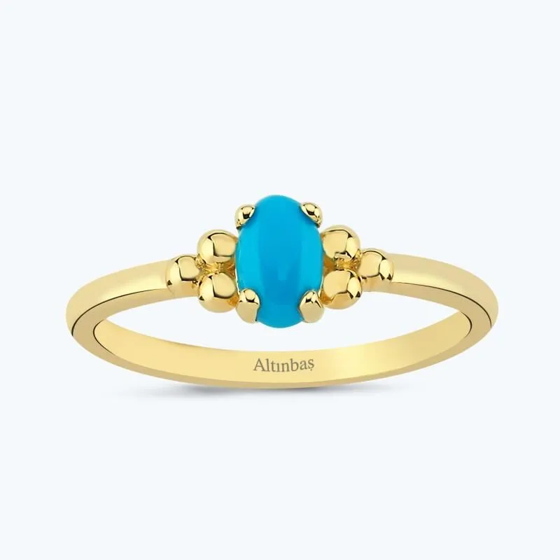Colorful Stone Gold Ring