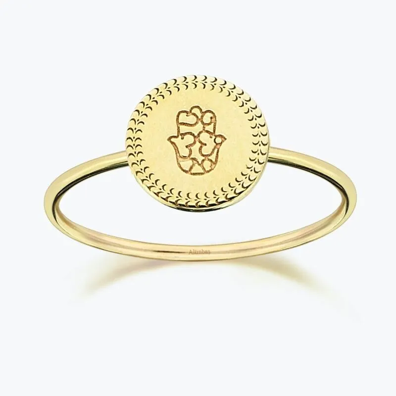 Altınbaş Life Fatima's Hand Gold Ring