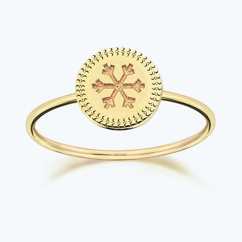 Altınbaş Life Snowflake Gold Ring