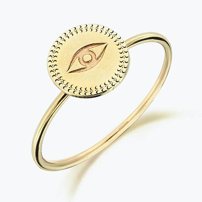 Altınbaş Life Eye Gold Ring