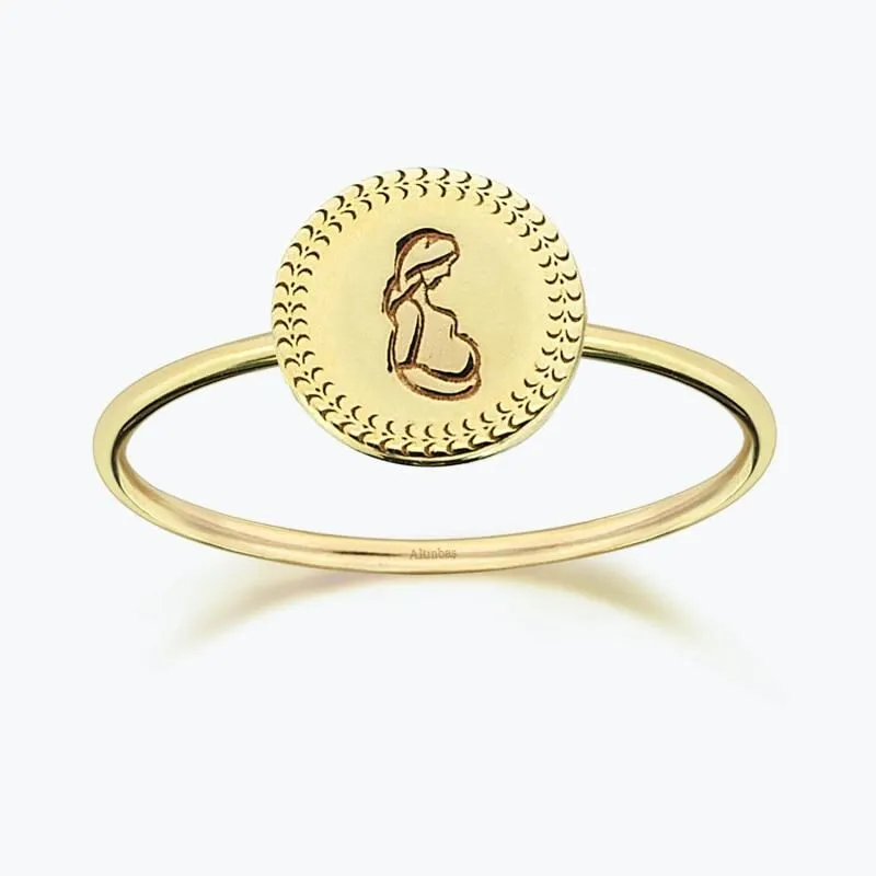 Altınbaş Life Mom To Be Gold Ring