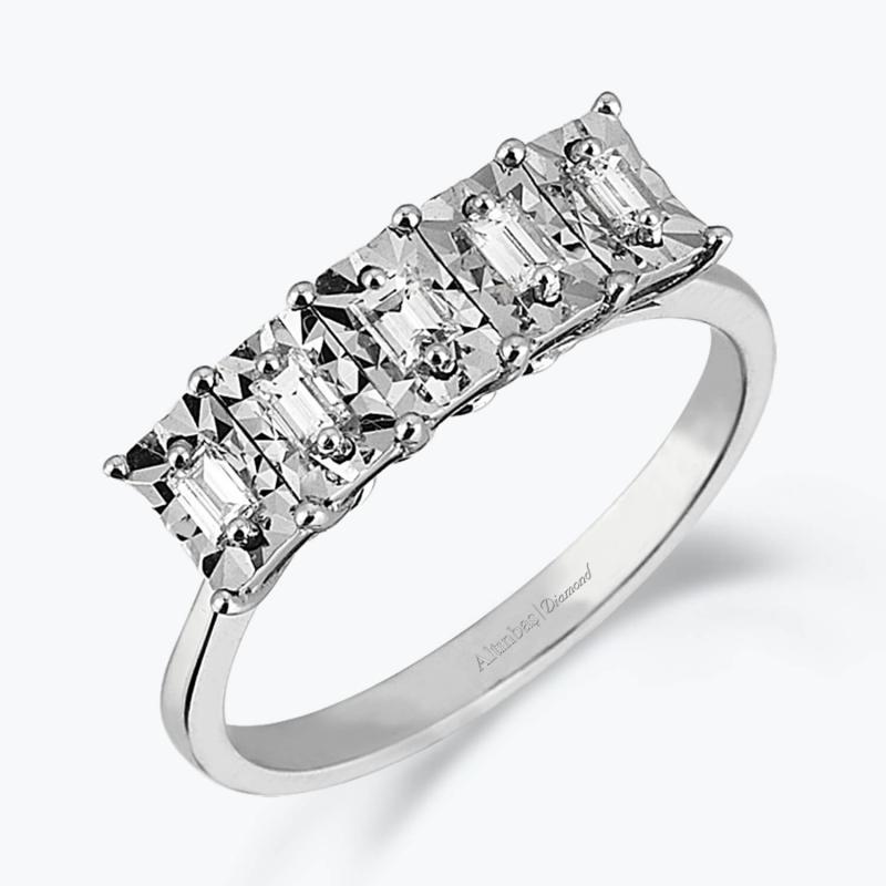 Five Stone Baguette Diamond Ring