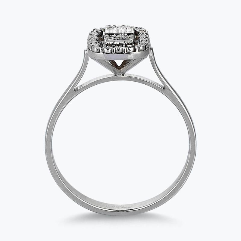 0.11 Carat Baguette Diamond Ring