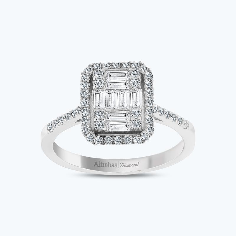 0.68 Carat Baguette Diamond Ring