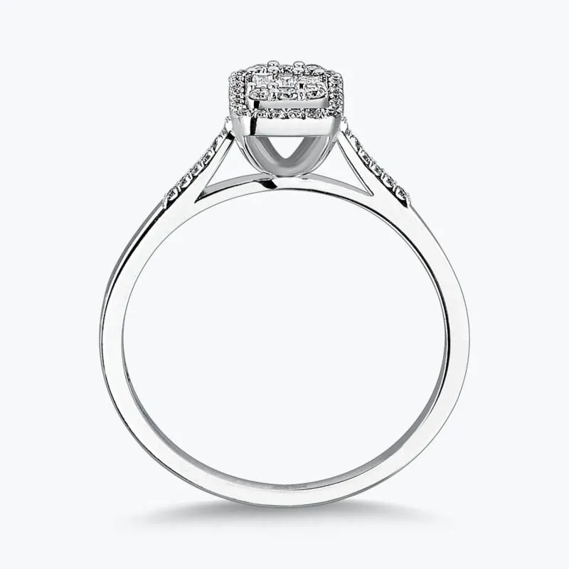 0.21 Carat Baguette Diamond Ring